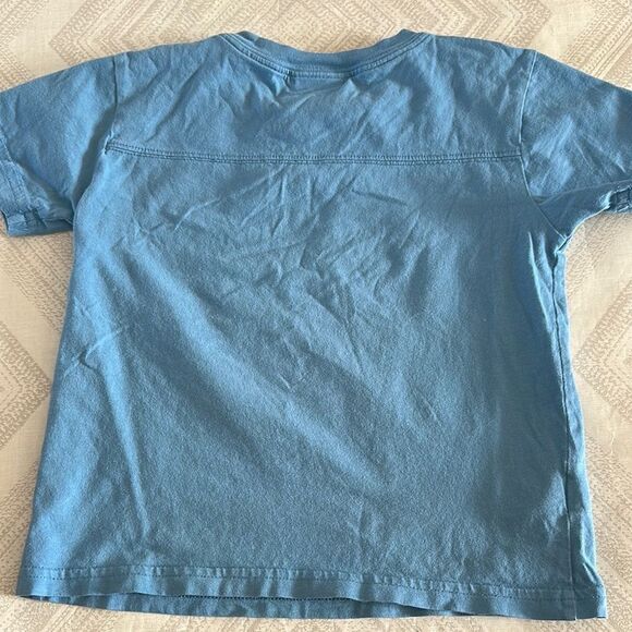 Lacoste Kids Blue Distressed T-Shirt - Size: 6 - Picture 4 of 5